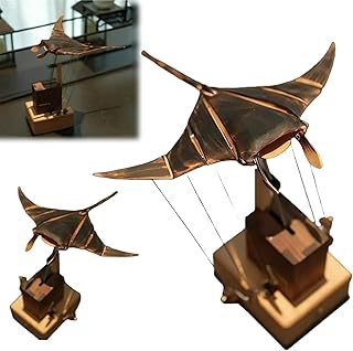 wuayi Ornement Raie Manta bionique électrique en Bois, automate mécanique aux mouvements de nage réalistes, décoration océanique Unique pour Bureau ou Maison